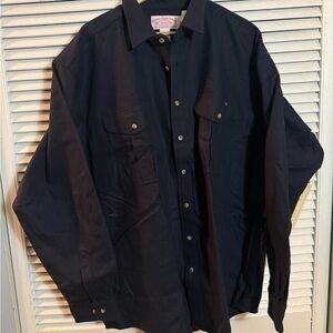 Filson brushed twill  Men's Dark Button-Up Shirt Jacket